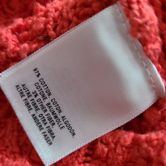 Anthropologie Sparrow coral cotton texture sweater - Picture 6 of 7